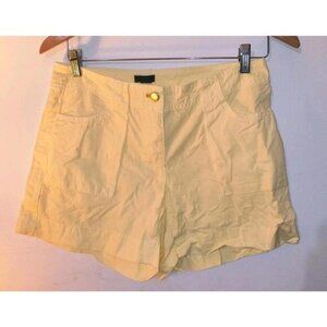 J. Crew City Fit Yellow Shorts Women's Size 0 28×4 Pockets Zipped Back Pocket